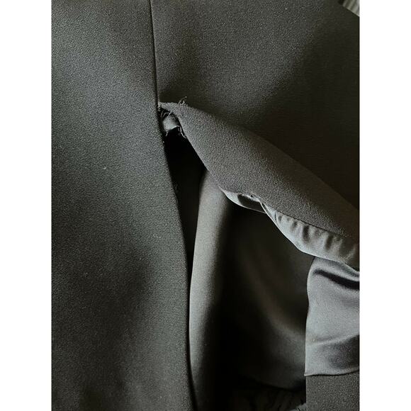 Gravitas Julia Lace Peplum Sheath Dress Black knee length back slit size 8 - Picture 8 of 9